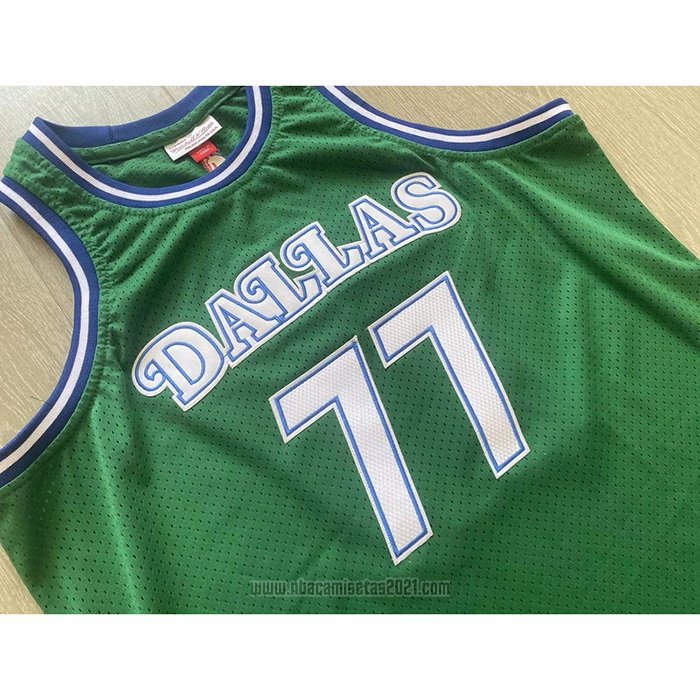 Camiseta Dallas Mavericks Luka Doncic #77 Mitchell & Ness 2018-19 Verde